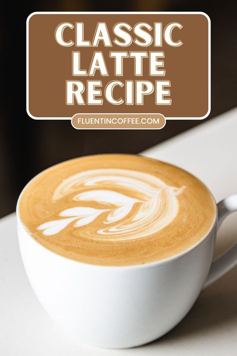 Master the classic latte recipe with this simple guide for creating an easy latte recipe at home. Enjoy a creamy homemade latte with milk frother that rivals any starbucks latte in taste and quality! Homemade Latte With Milk Frother, How To Make Latte At Home, Latte Recipes At Home, Homemade Latte Recipe, Easy Latte Recipe, Barista Recipe, Lattes At Home, How To Make A Latte, Iced Latte Recipe