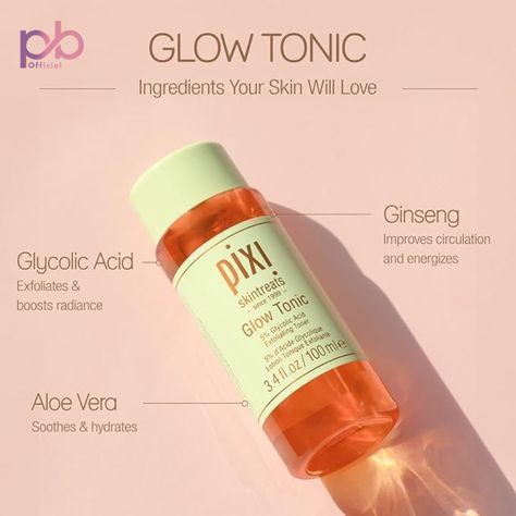 Branded product at a reasonable price PRICE 2,400-/ Only Shop Here: https://purebeauty.pk/product/pixi-100ml-tonics/ Natural Remedies For Gerd, Glycolic Acid Toner, Pixi Glow Tonic, Muscle Roller, Aesthetic Items, Glow Tonic, Exfoliating Toner, Gentle Exfoliator, Toner For Face