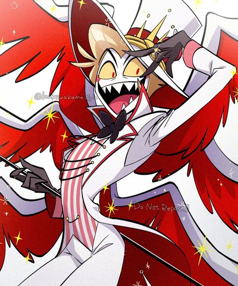 Hazbin Hotel Fanart, Yandere Boy, Monster Hotel, Lucifer Morningstar, Vivziepop Hazbin Hotel, Fictional Crushes, Morning Star, Hotel Art, A Guy Who