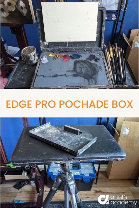 Plein Air Easel, Box Hacks, Pochade Box, Sketchbook Challenge, Plein Air Paintings, Diy Box, Painting Tips, Large Canvas, The Edge