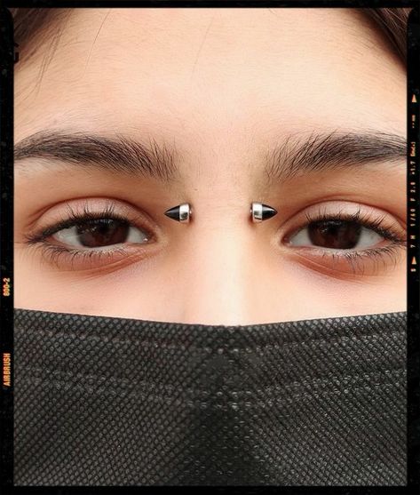 Bridge Piercing Inspiration Spike Bridge Piercing, Bridge Piercing Jewelry, Bridge Piercings, Piercing Bridge, Gender Crisis, Nose Bridge Piercing, Back Dimples, Piercing Inspiration, Piercings Jewelry