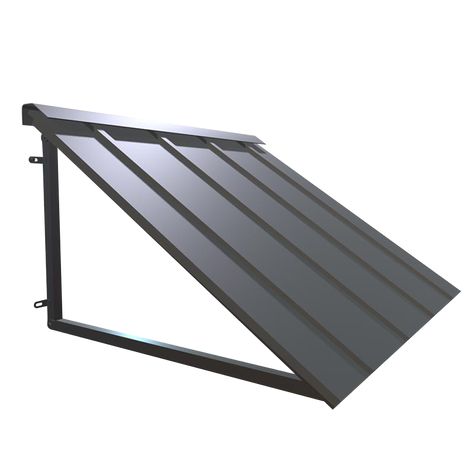 Metal Awnings For Windows, Awning Over Door, Metal Awnings, Door Overhang, House Awnings, Porch Awning, Metal Awning, Window Awning, Materials And Structures