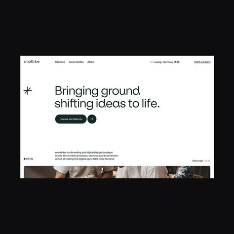 Had the pleasure of helping out @smalltribestudio with the art direction of their new site over the summer, great collaboration with great… | Instagram Web Developer Website Design, How It Works Section Web Design, How We Work Web Design, Minimalist Portfolio Website, Innovative Website Design, Minimalistic Design Graphic, Hero Web Design, Minimal Ui Design, Ui Ux Portfolio