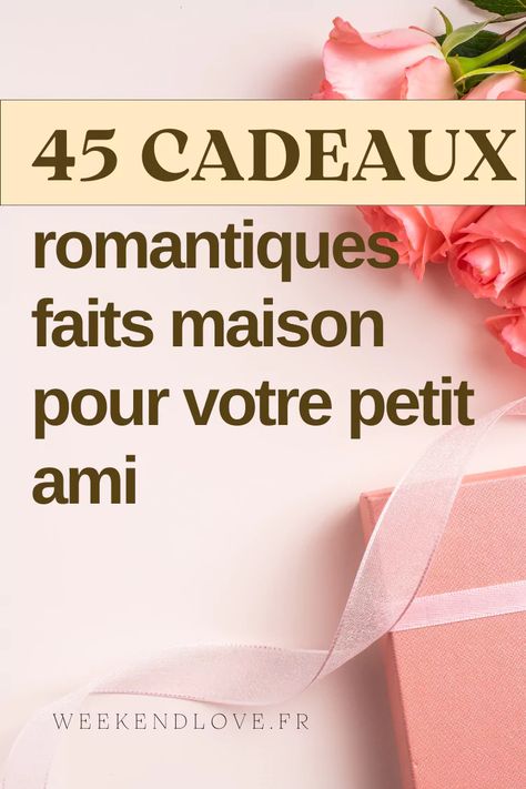 Découvrez 45 idées de cadeaux romantiques faits maison pour votre petit ami, remplis d'amour et de créativité. Offrez-lui un présent unique et personnalisé qui symbolisera votre relation spéciale. Diy Cadeau Couple, Cadeau Noel Diy, Romantic Gift Ideas, Couples Diy, Noel Diy, Cadeau Diy, Romantic Gifts, James Bond, Quotes