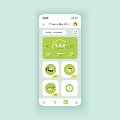 App Page Design, Meal Planner App, Fitness Tracker App, Health App Design, Healthy Dieting, Nutrition App, Nutrition Website, Web Application Design, App Design Layout