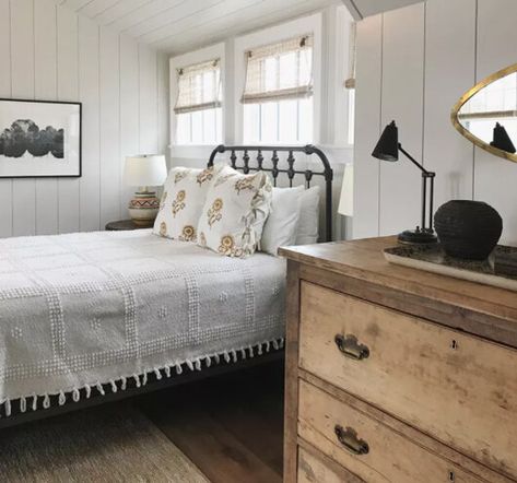 What is European Farmhouse Style? — Amanda Katherine European Farmhouse Style, European Farmhouse Decor, Minimal Bedrooms, Wrought Iron Bed Frames, Farmhouse Bedrooms, Wrought Iron Beds, Indian Lake, Herringbone Wood Floor, Iron Bed Frame