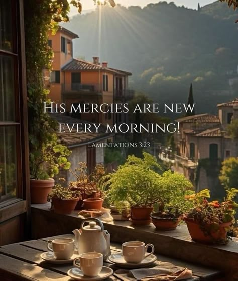 Mercies Are New Every Morning, His Mercies Are New, Grace Upon Grace, Bible Verse Background, Bible Words Images, New Every Morning, Bible Quotes Images, Ayat Alkitab, Bible Verse Art