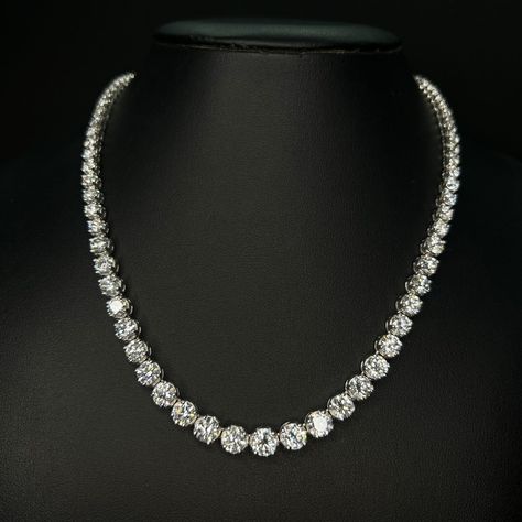 Grown Diamond Round Cut Graduating Tennis Necklace #DiamondJewelry #LuxuryBracelet #sunshinediamonds #FineJewelry #RoundCutDiamond #TennisBracelet #DiamondBracelet #SparklingBeauty #StatementPiece #JewelryLovers #sunshinediamondsuk #london #FashionAccessories #diamondjewelry Tennis Necklace Diamond, Diamond Tennis Necklace, Luxury Bracelet, Diamond Necklace Set, Necklace Diamond, Tennis Necklace, April 26, Tennis Bracelet, Round Cut Diamond