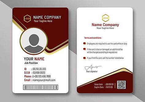 Id Layout Design, Id Design Card, I Card Design, Access Card Design, Identification Card Design, Name Card Design Business, Card Name Design, Id Card Aesthetic, Id Card Design Creative