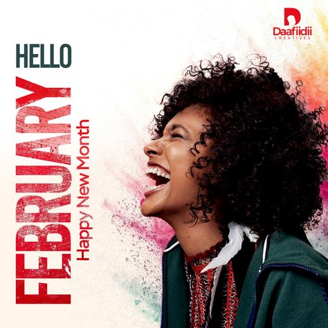 Happy new month february design flyer Happy New Month Graphic Design Ideas, February New Month Design, Happy New Month February Design, Welcome To February Flyer Design, Happy New Month Flyer Designs, February New Month Flyer Design, New Month Flyer Design Ideas, Happy New Month April Flyer Design, Happy New Month November Flyer Design