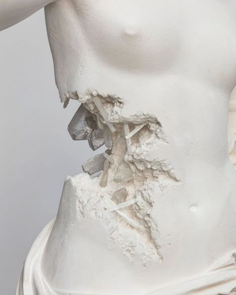 White Statue, Daniel Arsham, White Aesthetic, Aesthetic Art, Sculpture Art, Aesthetic Pictures, Art Inspo, Art Reference, Art Photography