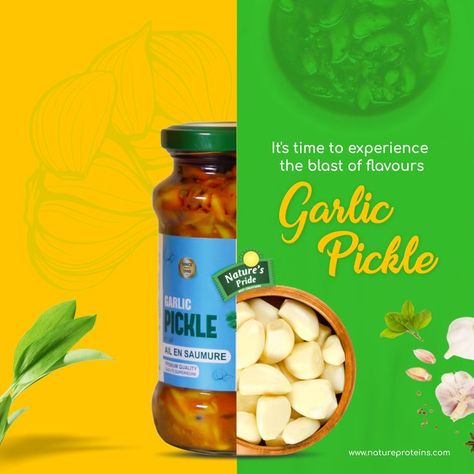 Garlic pickle Pickle Background, Pickled Garlic, Creative Ads, Pickles, Garlic, Jam, Mango, Make Your, Festival