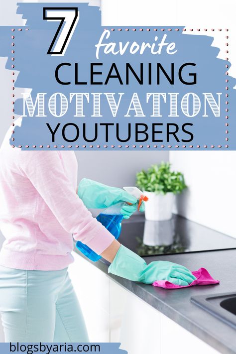 woman wiping kitchen counters favorite cleaning motivation youtubers Cleaning Motivation Videos, Keeping A Clean House, Ways To Get Motivated, Clever Storage Ideas, Cleaning Inspiration, Decluttering Hacks, Cleaning Planner, Cleaning Videos, Management Organization