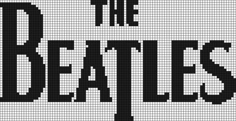 Beatles Cross Stitch, Pink Floyd Logo, Cross Stitch Pattern Maker, Crochet Graphs, Recording Studios, Tapestry Crochet Patterns, C2c Crochet, Band Music, Pixel Pattern