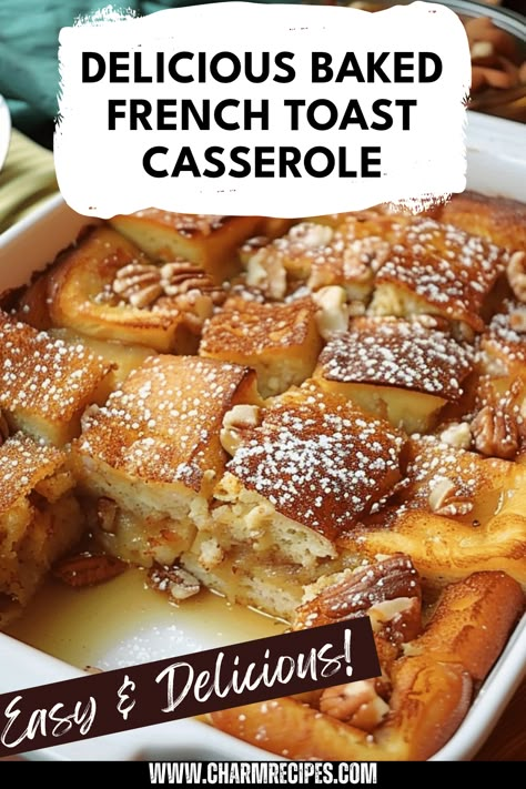 Start your day with this simple yet flavorful Baked French Toast Casserole that will make every morning feel special. With easy-to-follow steps and delicious ingredients, you can create a satisfying dish that combines the sweetness of French toast with the warmth of a casserole. Perfect for family gatherings, holidays, or special breakfast occasions, this recipe is a game-changer. Airy brioche bread, creamy custard, and a sprinkle of cinnamon come together effortlessly, making breakfast preparation a joy! Enjoy every heavenly bite. French Bread French Toast Bake, White Bread French Toast Casserole, Cinnamon Toast Casserole, French Toady Casserole, Hawaiian Bread French Toast Casserole, Easy Baked French Toast Casserole, French Toast Egg Bake, Old Bread Recipes Breakfast, Brioche Bread Casserole