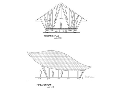 Gallery of The Yoga Pavilion at Four Seasons / IBUKU - 8 Yoga Pavilion, Bamboo Arch, Prefabricated Architecture, Bamboo House Design, Concept Models Architecture, Pavilion Architecture, Bamboo Architecture, Hotel Plan, Bamboo House