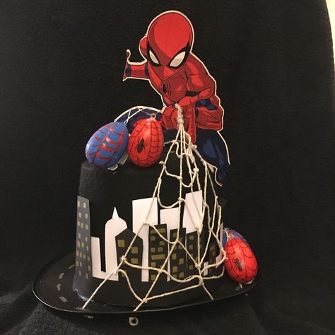 Every Easter we manage to find a new bonnet to tackle, this year was no different. Ruben got his Spider-Man bonnet Marvel Easter Bonnet, Spider Man Easter Bonnet, Spiderman Easter Bonnet, Spiderman Hat, Easter Hat Parade, Easter Bonnets, Easter Hat, Crazy Hat Day, Easter Hats