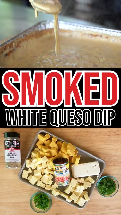 Which one of y’all doesn’t love cheese? I’m guessin’ none! My recipe for Smoked White Queso Dip is super simple and can be prepped in 15 minutes. This is a great, mostly hands-off recipe that is going to be the runaway hit at your next big party or tailgate. Just get those ingredients into a pan and get it going on the Traeger Ironwood 885. After a couple hours, add chips and your hungriest friends! Traeger Ironwood 885, Pellet Grill Queso Dip, Cheese Dip In Smoker, Pellet Smoker Queso Dip, Smoked White Queso Dip On Smoker, Smoked Queso Blanco Dip, Traeger Smoked Queso Dip, Easy Smoked Queso Dip, Smoked Queso Recipe