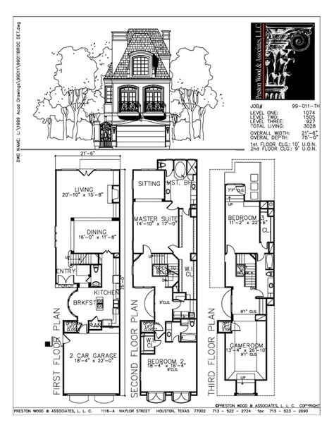 Narrow Townhouse, Duplex Townhouse, Townhouse Plans, House Development, Dual Occupancy, Three Story House, Sims Inspiration, Narrow Lot House, Narrow Lot House Plans