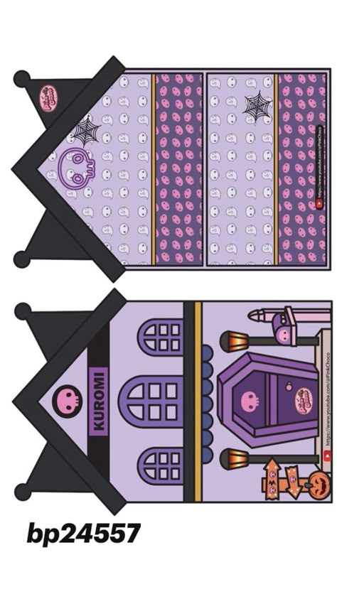 Kuromi Camera Paper Craft, Kuromi Paper Doll House, Kuromi House, Mickey Mouse Stickers, Free Printable Paper Dolls, Easy Disney Drawings, Hello Kitty Printables, Paper Doll Printable Templates, Cricut Print And Cut