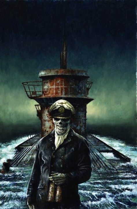 Zombie Army, Navy Art, German Submarines, Military Drawings, Zombie Art, German Soldiers Ww2, Military Artwork, Bd Comics, Arte Fantasy