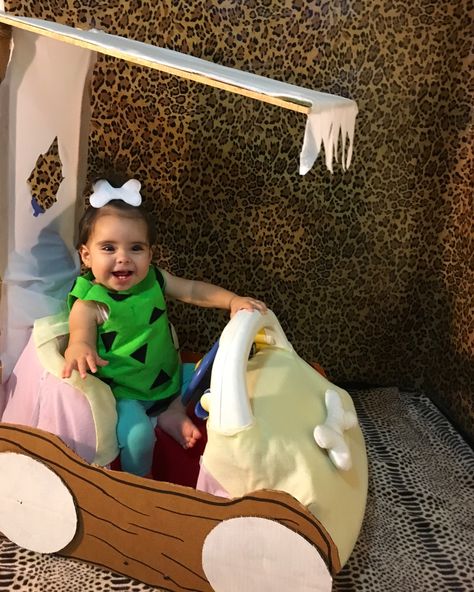 Pebbles Flintstones  Flintstones cAr Diy Halloween costumes Flintstones Car Diy, Diy Flintstone Car, Flinstones Car Diy, Flintstones Trunk Or Treat, The Flintstones Costumes, Flintstone Car, Twins Halloween Costumes, Flintstones Halloween Costumes, Stroller Costume