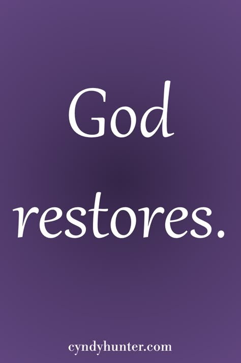 Restoration Quotes Inspiration, God Restores Quotes, God Restores, God Never Fails, Godly Inspiration, God Is Faithful, Positive Quotes For Work, Breakfast Platter, Christian Wallpapers