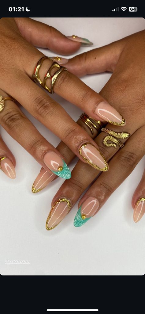 Cleopatra Nails Ideas, Egypt Inspired Nails, Cleopatra Nails Egypt, Egypt Nails Design, Cleopatra Nails, Egyptian Nail Art, Egypt Nails, Egyptian Nails, Practice Nails