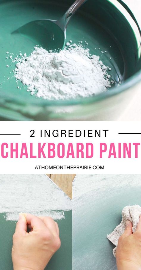 How To Make A Green Chalkboard, Diy Chalkboard Paint Recipe, Diy Black Chalk Paint, How To Make Chalkboard Paint, Chalkboard Paint Diy, How To Make A Chalkboard Diy, Making A Chalkboard Diy, Chalk Paint On Countertops, Home Made Chalk Paint Recipe How To Make