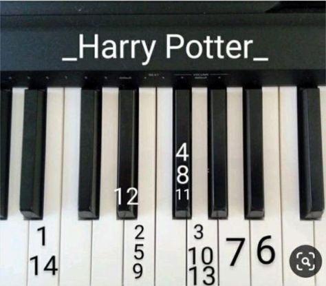 Meme Harry Potter, Piano Notes Songs, Glume Harry Potter, Easy Piano Songs, Harry Potter Illustrations, Not Musik, Harry Potter Spells, Buku Harry Potter, Harry Potter Puns