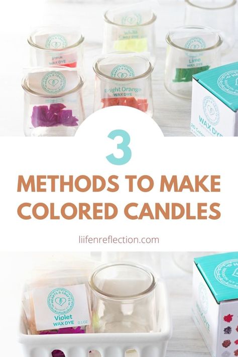 Candle Wax Crafts, Diy Soy Candle, Homemade Candle Recipes, Candle Making For Beginners, Candle Making Recipes, Colored Candles, Diy Candles Easy, Diy Candles Homemade, Wax Candles Diy