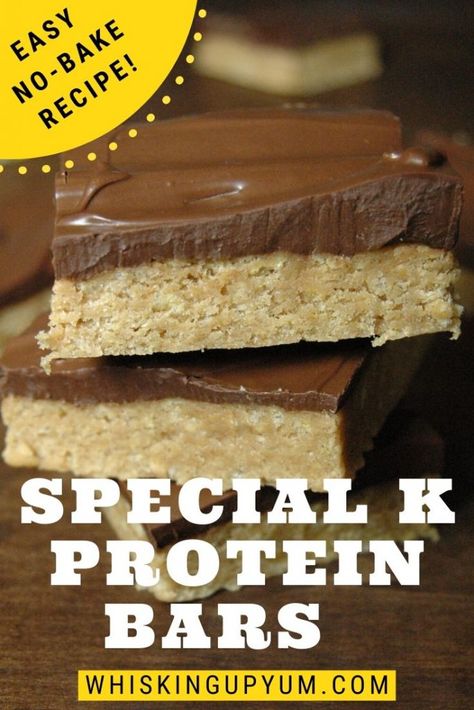 Best Special K Bars Recipes, Baked Protein Bars Homemade, Healthy Special K Bars, Gooey Special K Bars, Special K Cereal Bars, No Bake Protein Bars, Holiday Pies Recipes, Scotcheroos Recipe, Best Pie Crust Recipe