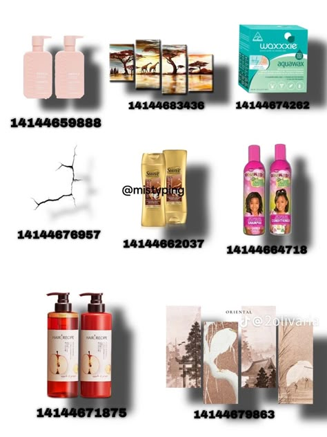 Shampoo And Conditioner Decals Bloxburg, Bathroom Decals Codes, Make Up Decals Bloxburg, Hair Products Decals Bloxburg, Bloxburg Beauty Salon Decals, Bloxburg Salon Decal Codes, Target Bloxburg Decal, Welcome Sign Front Door Bloxburg Code, Bloxburg Hair Salon Decal Codes