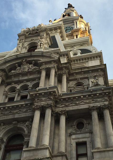 City Hall Philadelphia (Ben's got him some gingerbread) City Hall Philadelphia, Philadelphia City Hall, Philadelphia City, Ghost City, Brotherly Love, Cancun Mexico, Classical Architecture, City Girl, City Hall