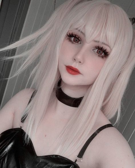 Misa Cosplay Makeup, Misa Amane Wig, Misa Amane Cosplay Makeup, Miss Amane Cosplay, Misa Amane Hairstyle, Misa Makeup, Misa Amane Makeup, Misa Cosplay, Cosplaystyle Female