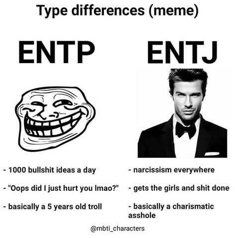 Typology Memes & Shitposts (@mbti_shitposts) • Instagram photos and videos Isfp Entj Relationship, Entj Vs Estj, Entj Entp Relationship, Intj Entp Dynamics, Entj Wallpaper, Entj And Entp, Mbti Explained, Entj 8w7, Entj Type