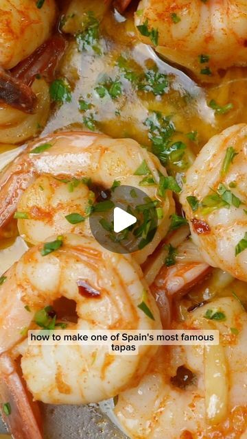 Shrimp Gambas Recipe, Gambas Recipe, Shrimp Gambas, Mediterranean Shrimp Recipe, Spanish Dish, Traditional Spanish Dishes, Shrimp Bowls, Traditional Spanish Recipes, Seafood Festival