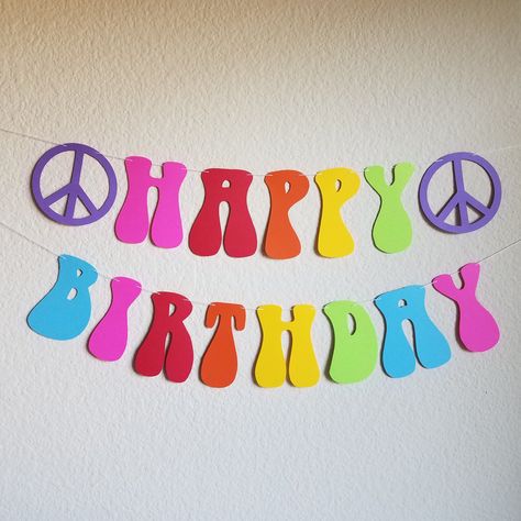 Excited to share the latest addition to my #etsy shop: 70's Birthday Banner, Groovy Banner, Custom 70's Banner. Custom Groovy Banner, 1970's Themed Banner, Custom banner, Hippy Banner https://etsy.me/2TnfdO6 Groovy Banner, 70s Birthday Party Ideas, Lettering Happy Birthday, 70th Birthday Banner, Hippie Birthday Party, 70s Party Theme, 70s Theme Party, Hippie Birthday, Batman Birthday Party