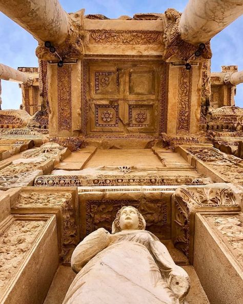 Library Of Celsus, Academia Aesthetics, Roman Architecture, Roberto Coin, Ancient Architecture, Upstate New York, Ancient Rome, Ancient Civilizations, Ancient Cities