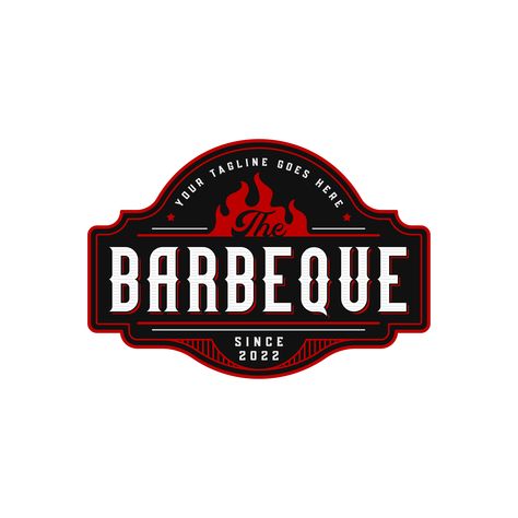 Barbeque Logo Design, Barbecue Logo Design, Bbq Branding Design, Bbq Graphic Design, Bbq Logo Design Ideas, Bar And Grill Logo, Bbq Grill Logo, Bbq Business, Bbq Logo