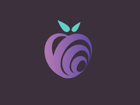 Plum Logo Design, Logo Acai, Healthy Food Logo, Interior Design Instagram, Fruit Logo, Dried Plums, Plum Tree, Png Icons, Logo Food