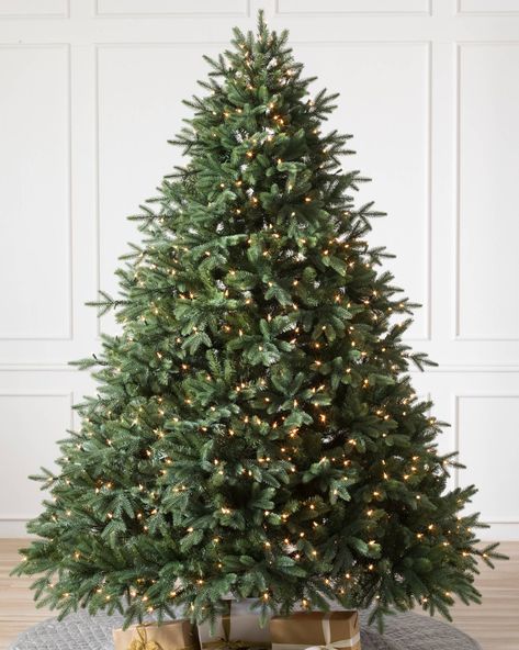 Durango Douglas Fir Wide Artificial Christmas Tree | Balsam Hill Wooden Garden Bed, Realistic Christmas Trees, White Spruce, Christmas Tree Green, Prelit Tree, Christmas Tree Sale, Fraser Fir, Twinkly Lights, Artificial Christmas Trees