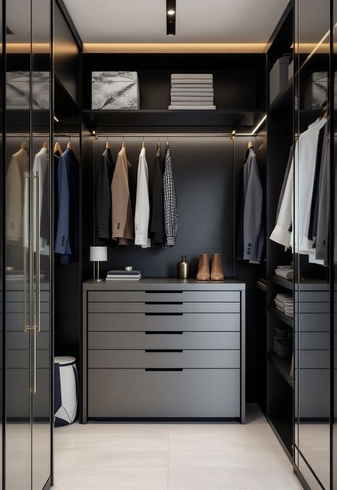 Walk in Closet Ideas Modern Closet Ideas, Boutique Style Closet, Walk In Closet Ideas, Transitional Closet, Smart Closet, Closet Storage Systems, Customizable Storage, Modular Closets, Modern Floating Shelves