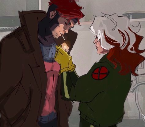 Gambit And Rogue, Gambit Wallpaper, Rogue Xmen, X Men Funny, Gambit X Men, Xman Marvel, Gambit Marvel, Marvel Rogue, Remy Lebeau