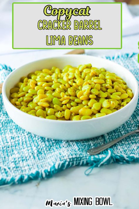 These copycat Cracker Barrel lima beans are tender, smoky, and have just the right amount of spicy kick just like the original version! Cream Cheese Fudge, Cheese Fudge, Lima Bean Recipes, Elvis Presley Cake, Cheesecake Pancakes, Copycat Cracker Barrel, Cracker Barrel Meatloaf, How To Make Applesauce, Moist Cake Recipe