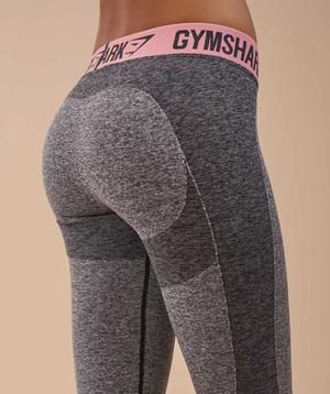 Gymshark Flex Leggings - Charcoal Marl/Peach Pink Beige Tights, Sports Quotes Motivational, Got A Job, Gym Leggings Women, Athletic Girl, Gymshark Flex Leggings, Flex Leggings, Back To School Clothes, Bottom Workout