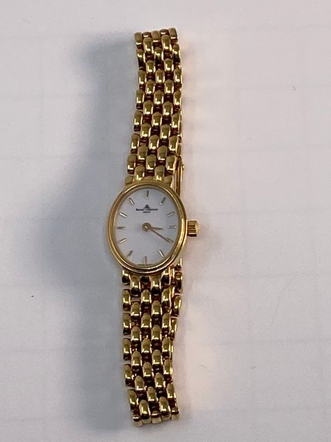 Vintage 14Kt  Yellow Gold Swiss BAUME MERCIER Vintage Gold Watch Women, Dainty Gold Watch, Gold Womens Watch, Gold Vintage Watch, Oval Watch, Vintage Accessories Jewelry, Gold Wrist Watch, Vintage Gold Jewelry, Vintage Gold Watch