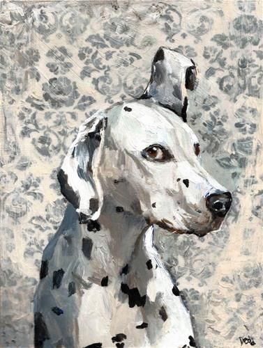 Dalmatian Art Illustrations, Dalmation Painting, Dalmatian Painting, Dalmatian Art, Dog Artist, Indian Art Gallery, Dalmatian Dog, Dog Painting, Dog Illustration