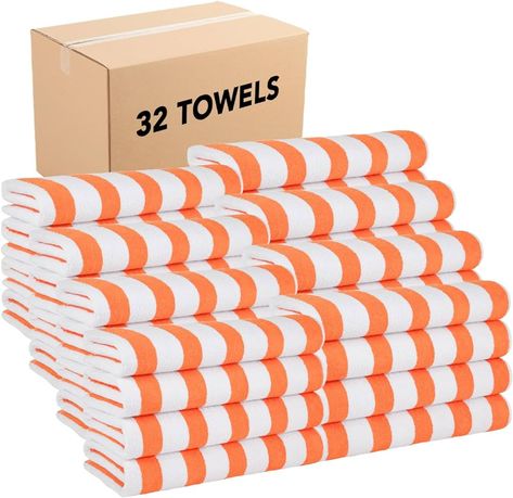 Amazon.com: Arkwright Cali Cabana Beach Towels - (Pack of 4) 100% Ring Spun Cotton Large Soft Quick Dry Pool Towel, Perfect for Hotel, Swim, Bathroom Hot Tub, and Resort, 30 x 60 in, Green : Home & Kitchen Cabana Beach, Hotel Towels, Striped Beach Towel, Gym Towel, Bathroom Tub, Pool Towel, Spa Towels, Towel Collection, California Beach