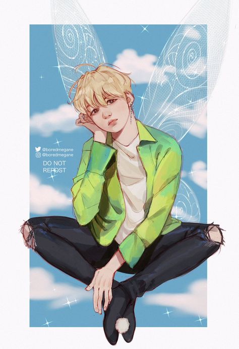 A smol fairy spotted #yoongi #bts #btsfanart pic.twitter.com/vGXwBz0nLA Gender Bent Disney, Fairy Boy, Fairy Photoshoot, Tinkerbell And Friends, Cute Ferrets, Jimin Fanart, Anime Fairy, Beautiful Fairies, Kpop Fanart